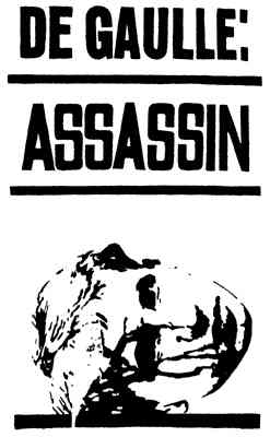 De Gaulle: Assasin (плакат Парижского мая 1968 г.)