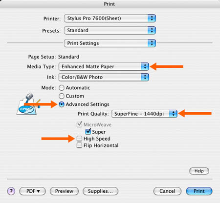 epson print dialog 2