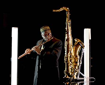 Man playing flute