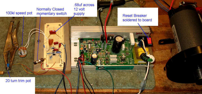Treadmill Motor Speed control