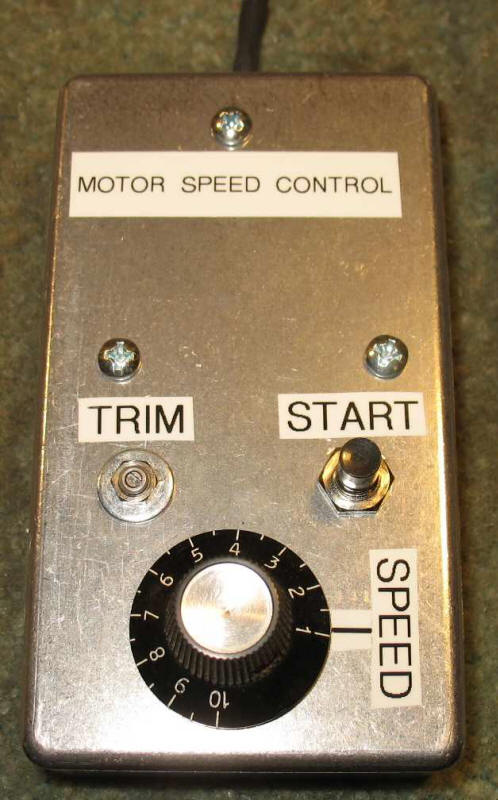 Treadmill Motor Speed control