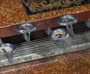 Keys and embossed metal plate
