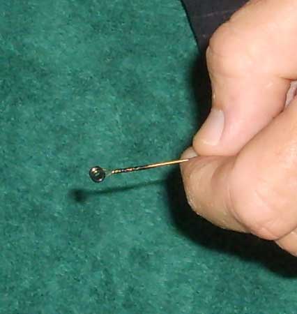 Guitar string for esraj (step 1)