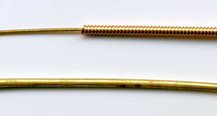 wound string and a solid string.