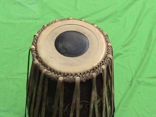 right hand side of the In­dian pakhawaj