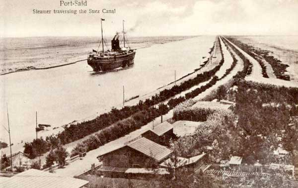 The Suez Canal greatly im­proved trans­por­ta­tion bet­ween India and Great Bri­tain
