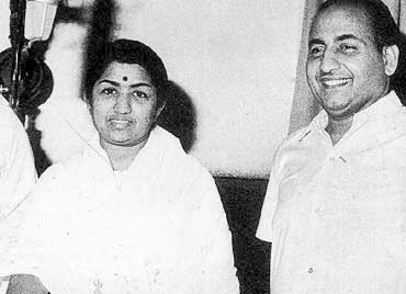 Lata Mangeshkar and Mohd. Rafi