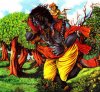 Balarama killing demon Pralamba