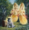 Sri Krishna liberates Nalakuvara and Manigriva from a curse