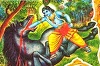 Sri Krishna killing Keshi