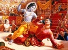 Sri Krishna killing Kamsha