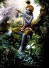 Sri Krishna playing flute