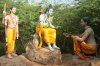 Sri Rama giving His paduka to Bharata