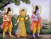 Sri Rama departing to forest
