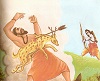 Sri Rama killing demon Mareecha