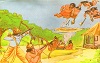 Sri Rama protecting the yagna of Vishwamitra