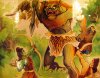 Sri Rama encountering demon Viradha