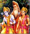 Sri Rama with sage Vishwamitra