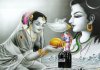 Devi worshipping Shiva