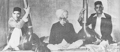 Alladiya Khan with son Burji (left) and grandson Azizuddin (right)