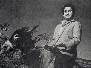 Kishore Kumar rides a bong mule