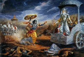 Krishna and Bheeshma