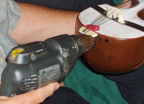 Drill holes for the screws