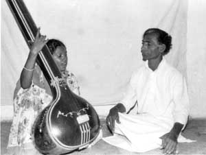 Chandrakantha with Guru, J. V. S. Rao