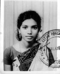 Visa photo for Malaysia (circa 1976)